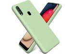 Custodia Samsung Galaxy A20S Protezione Del Telefono Cellulare Copertura In Silicone Gel Custodia Del Telefono Cellulare, Verde