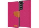 Custodia Del Telefono Cellulare Samsung Galaxy S21 Case Portafoglio Flip Custodia Protettiva Cover Tessuto Cover