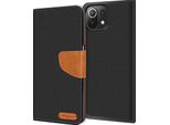 Custodia Del Telefono Cellulare Xiaomi Mi 11 Lite 4G / 5G Case Portafoglio Flip Case Custodia Protettiva Cover Tessuto Cover