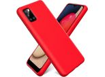 Custodia Samsung Galaxy A02S Protezione Del Telefono Cellulare Copertura In Silicone Gel Custodia Del Telefono Cellulare, Rosso