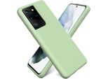 Custodia Samsung Galaxy S21 Ultra Protezione Del Telefono Cellulare Copertura In Silicone Gel Custodia Del Telefono Cellulare, Verde