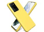 Custodia Samsung Galaxy S21 Ultra Protezione Del Telefono Cellulare Copertura In Gel Di Silicone Custodia Del Telefono Cellulare, Giallo