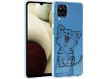 Custodia Del Telefono Cellulare Per Samsung Galaxy A12 / M12 Copertura In Silicone Motivo Caso Di Copertura Protettiva