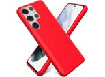 Custodia Per Samsung Galaxy S23 Ultra Cover Protettiva Del Telefono Cellulare Custodia In Gel Di Silicone Custodia Del Telefono Cellulare, Rosso