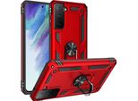 Custodia Per Cellulare Armor Shield Per Samsung Galaxy S21 Fe Cover Custodia Ultra Ibrida Per Cellulare, Rosso