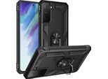 Custodia Per Cellulare Armor Shield Per Samsung Galaxy S21 Fe Cover Custodia Ultra Ibrida Per Cellulare, Nero