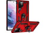 Custodia Per Cellulare Armor Shield Per Samsung Galaxy S23 Ultra Cover Custodia Ibrida Per Cellulare, Rosso