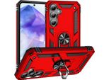 Custodia Per Telefono Cellulare Armor Shield Per Samsung Galaxy A35 5G Cover Custodia Per Telefono Cellulare Ultra Ibrida, Rosso
