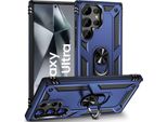 Custodia Per Cellulare Armor Shield Per Samsung Galaxy S24 Ultra Cover Custodia Ibrida Per Cellulare, Blu