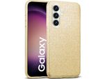 Custodia Del Telefono Cellulare Per Samsung Galaxy S23 Fe Caso Glitter Copertura Tpu Protettiva, Oro