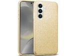 Custodia Del Telefono Cellulare Per Samsung Galaxy S24 Caso Glitter Copertura Tpu Protettiva, Oro