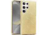 Custodia Del Telefono Cellulare Per Samsung Galaxy S23 Ultra Caso Glitter Copertura Tpu Protettiva, Oro