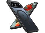 Custodia Magnetica Per Google Pixel 9 Pro Xl Cover Copertura Protettiva Magsafe Telaio In Tpu Antiurto Forte Anello Magnetico, Nero