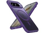 Custodia Magnetica Per Google Pixel 10 Cover Magsafe Cover Protettiva Telaio In Tpu Antiurto Forte Anello Magnetico, Viola