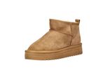 Stiefelette Ara "Ara Stiefelette Veloursleder", Damen, Gr. 38, Braun (Cognac), Veloursleder, Schuhe Stiefelette
