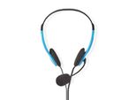 Auricolare Pc | On-Ear | Stereo | 2X 3,5 Mm | Microfono Pieghevole | Blu