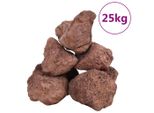 Vidaxl Granuli Di Lava 25 Kg Rosso 10-30 Cm
