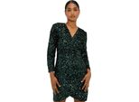 Dorothy Perkins - Mini Abito Da Donna A Maniche Lunghe DP4108 (36 De) (Verde)