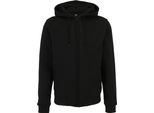 Urban Classics - Felpa Con Cappuccio Con Zip Bicolore Da Uomo TN413 (4XL) (Nero)