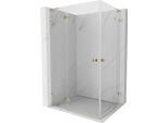 Mexen Lunar L Duo Cabina Doccia Battente Sinistra 120 X 85 Cm, Trasparente, Oro - 834L-120L-085P-50-00