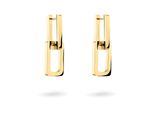 Paar Creolen Liebeskind Berlin "Schmuck Geschenk Edelstahl Ohrringe The Mini Link", Gold (Gelbgoldfarben), Ohrringe, Damen, 10Mm, Edelstahl, EinhäNger Abnehmbar