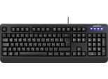 Perixx Periboard-517 B Usb Keyboard German, Qwertz Black Dustproof, Splashproof