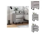 Vidaxl Comodino Grigio Sonoma 40X35X50 Cm Materiale A Base Di Legno - Comodini