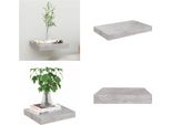 Vidaxl Mensola Galleggiante Grigio Cemento 23X23,5X3,8 Cm Mdf - Mensola A Muro - Mensole A Muro - Mensola Galleggiante - Mensola A Muro Galleggiante