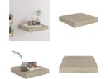 Vidaxl Mensola Galleggiante A Muro Color Rovere 23X23,5X3,8 Cm Mdf - Mensola A Muro - Mensole A Muro - Mensole A Muro Galleggianti - Mensole A Muro Galleggianti