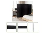 The Living Store Paravent Schwarz 165X600 Cm Bambus