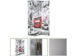 Divisorio Pieghevole The Living Store 120 X 170 Cm London Bus Bianco E Nero