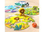 Gioco Haba Puzzle - Dove Vivono Il Leone E I Suoi Amici Animali? Gioco Educativo Per Bambini