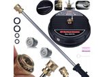 Rosfix Set Detergente Per Superfici Jetline Proset Da 15" + Lancia Da 58 Cm – Ricambio Per Idropulitrici KäRcher K2 – K7 | 160 Bar, 450 – 650 L/H"