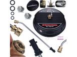 Rosfix Jetline Set T-Racer Cleanpro 15” + Lancia Da 34 Cm – Ricambio Per Idropulitrici KäRcher K2 – K7 | Pulitore Per Superfici E Lancia Curva Da 1/4”
