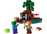 Lego 21240 Minecraft The Swamp Adventure Set, Giocattolo Con Figure Con Alex E Figure Zombie Nel Bioma, Regalo Di Compleanno Per Bambini Dagli 8 Anni In Su