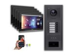 Videocitofono Ip Goliath: 10 Pollici 5 Case Famiglia, Rfid, Display, Antracite : 10 Pollici Nero : Scatola Da Incasso Colore Monitor: 10 Pollici Nero Montaggio: Scatola Da Incasso