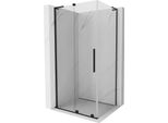 Mexen Velar L Cabina Doccia Scorrevole 120 X 70 Cm, Trasparente, Nero- 871-120-070-03-70