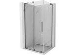 Mexen Velar L Cabina Doccia Scorrevole 110 X 85 Cm, Trasparente, Gun Metal - 871-110-085-03-95