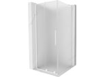 Mexen Velar L Cabina Doccia Scorrevole 90 X 90 Cm, Brina, Bianca - 871-090-090-33-20