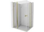 Mexen Mist Duo Cabina Doccia A Battente 115 X 75 Cm, Trasparente, Dorata - 8A4-115-075-50-00