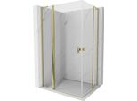 Mexen Mist L Duo Cabina Doccia A Battente 105 X 90 Cm, Trasparente, Oro - 8A4L-105-090-50-00