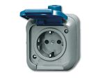 Busch Jaeger 2083-0-0368 Steckdose Cee 7/3 Blau - Grau (2083-0-0368)