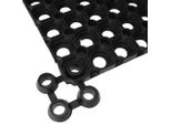 Connettore Per Tappetini Ad Anello In Gomma 10 Pz. Gomma Nera
