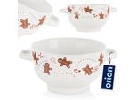 Orion Zuppiera Tazza Da Brodo Ciotola In Ceramica SchüSseö In Ceramica Lebkuchen 750 Ml