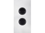 Presa Ad Angolo Bianco Opaco 20X11,5X5,9Cm, Presa Da Cucina A 2 Vie, 3600W