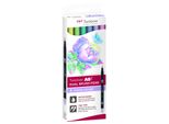 Tombow Abt-6C-2Tombow Abt Dual Brush Pen Set Da 6, Colori Pastello, Confezione In Cartone