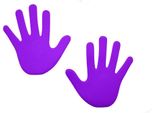 Pre-Sport Marcatore Da Pavimento Portatile In Schiuma Viola Set Di 6 Giochi Sportivi