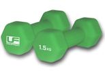 Manubri Esagonali In Neoprene Urban Fitness - Set Da 2 X 1,5 Kg Verde