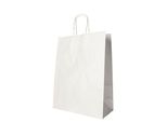 Papstar 88411 Papstar Papier-Tragetasche, 350 X 260 X 120 Mm, Weiß
