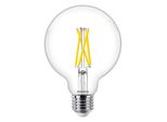 Philips Led Filamento G95 Globe 5,9W = 60W E27 Chiaro 806Lm Warmglow 2200K-2700K Ra>90 Dimmbar